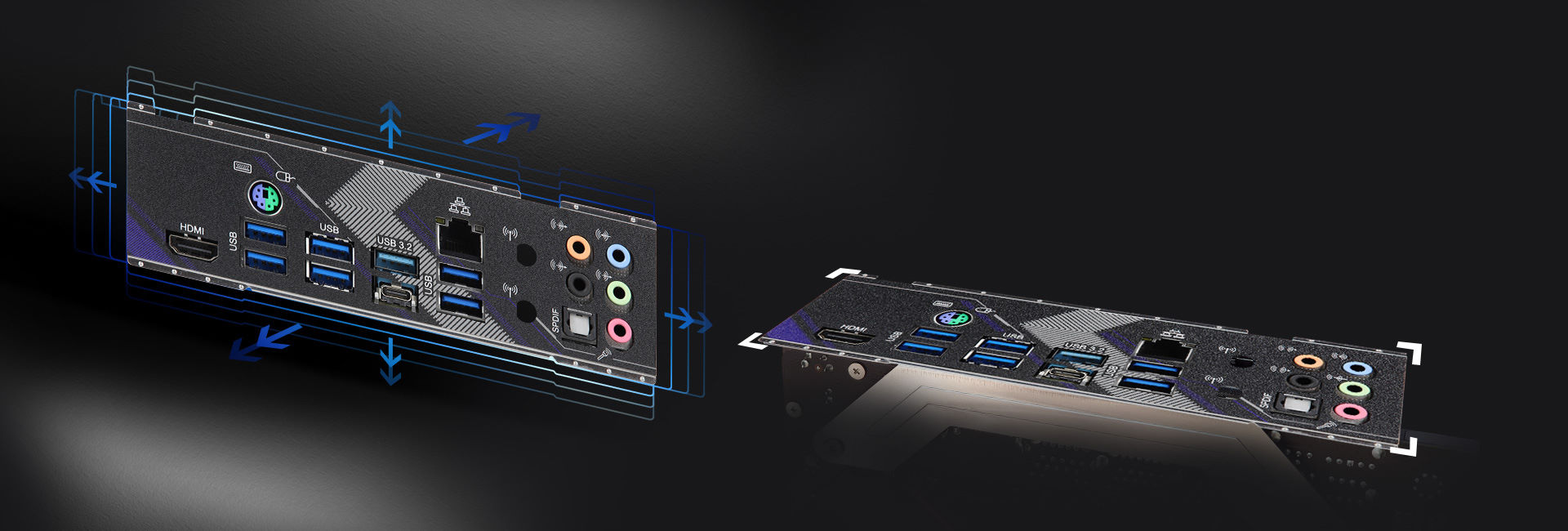 Flexible Integrated I/O Shield